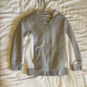 Gray and White sweatshirt